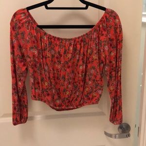 Coral Crop Top